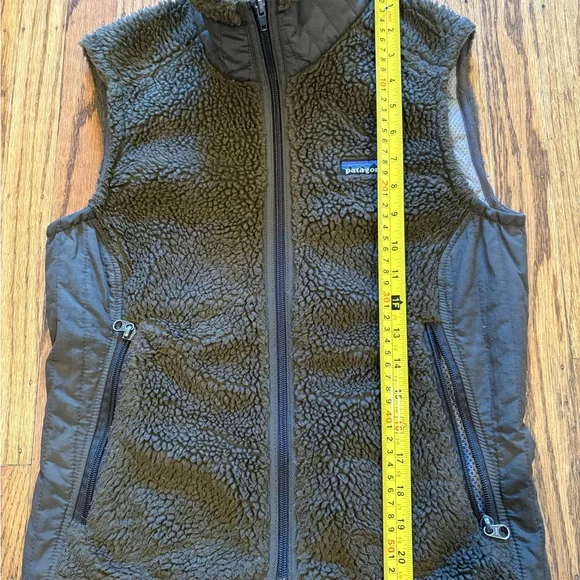Patagonia Synchilla Retro-X Brown Fleece Vest Women’s Small Deep Pile - Picture 14 of 15